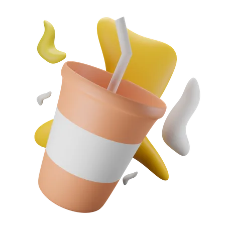 Pop-Saft  3D Illustration