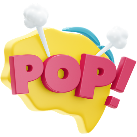 Pop Sticker  3D Icon