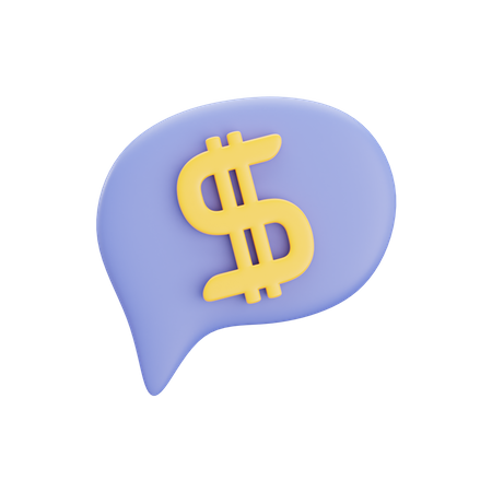 Pop-up dólar  3D Icon