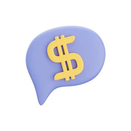 Pop-up dólar  3D Icon