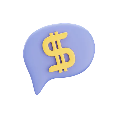 Pop up dollar 3D Icon