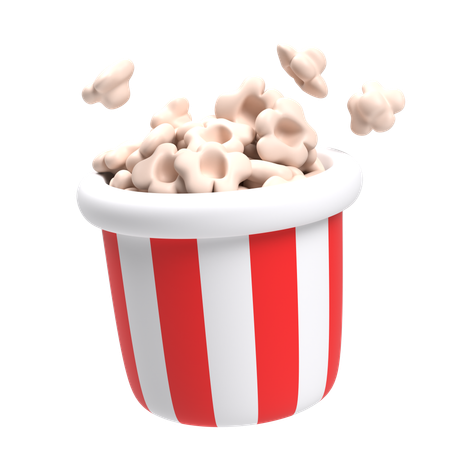 ポップコーン  3D Icon