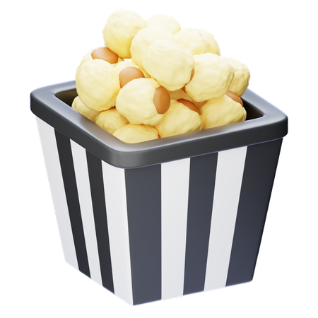 ポップコーン  3D Icon