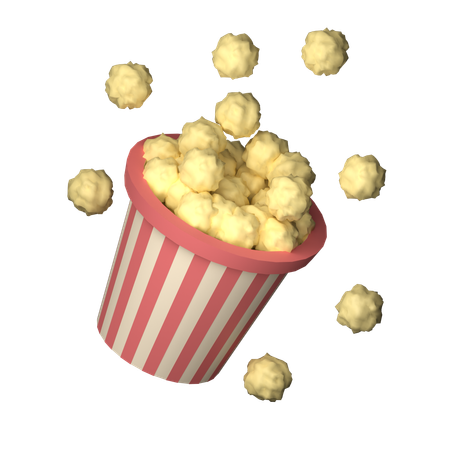 Popcorn  3D Icon