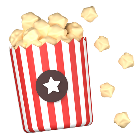 ポップコーン  3D Icon