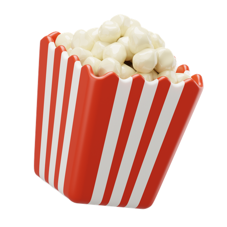 Popcorn  3D Icon