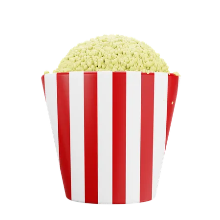 Popcorn  3D Icon