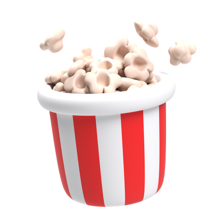 Popcorn  3D Icon