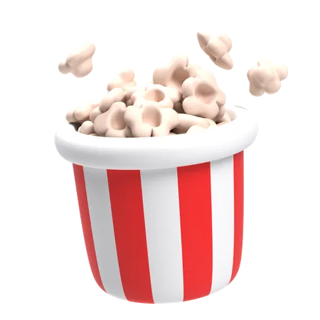 Popcorn  3D Icon