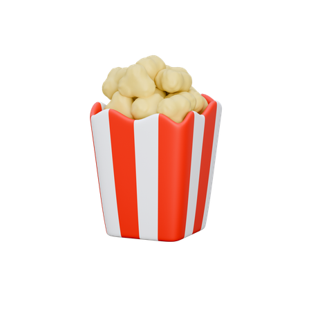 Popcorn  3D Icon