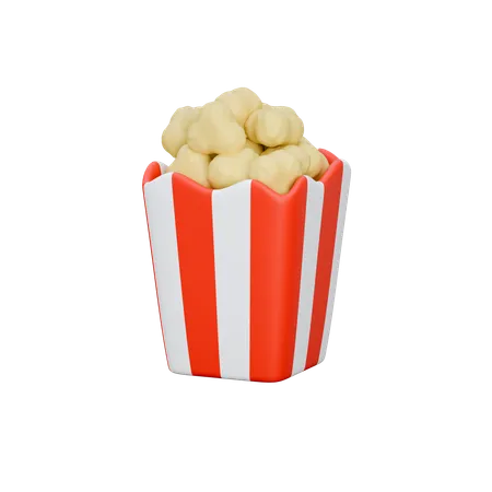 Popcorn  3D Icon