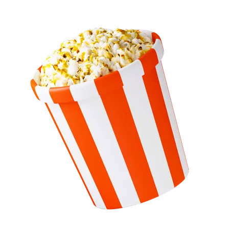 Popcorn  3D Icon