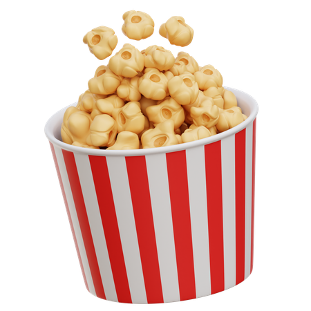 Popcorn  3D Icon