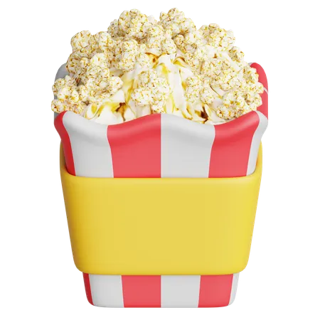 Popcorn  3D Icon