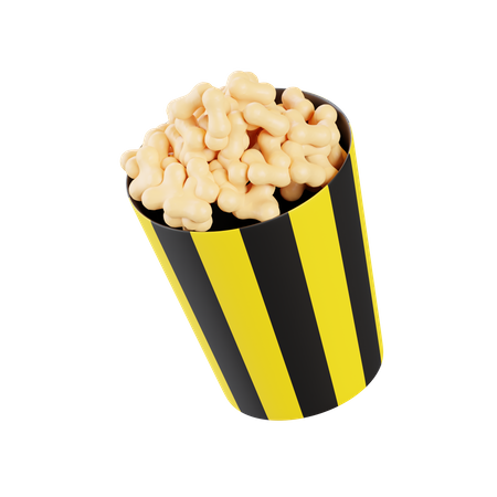 Popcorn  3D Icon