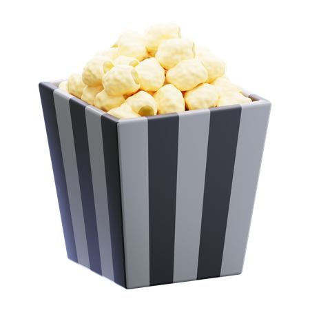 Popcorn  3D Icon