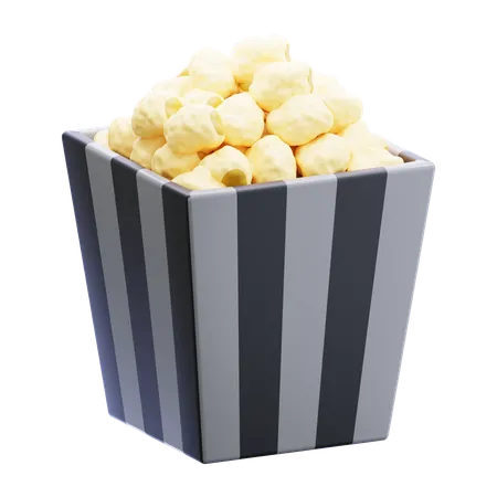 Popcorn  3D Icon