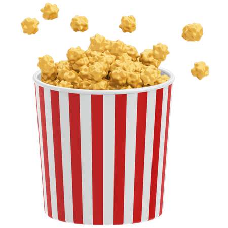 Popcorn  3D Icon