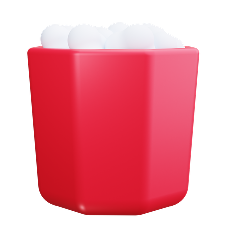 Popcorn  3D Icon