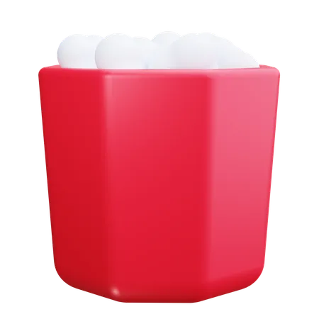 Popcorn  3D Icon