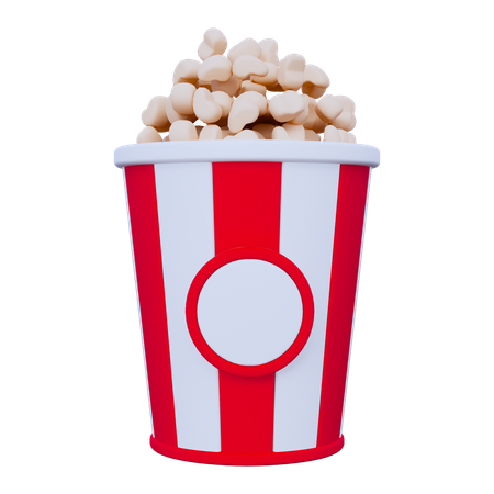 Popcorn  3D Icon