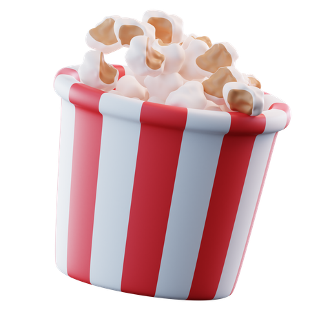 Popcorn  3D Icon