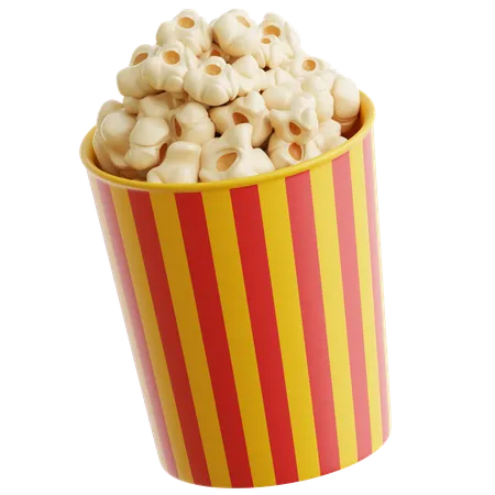 Popcorn  3D Icon