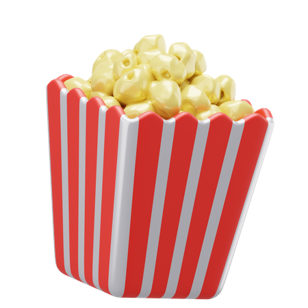 Popcorn  3D Icon