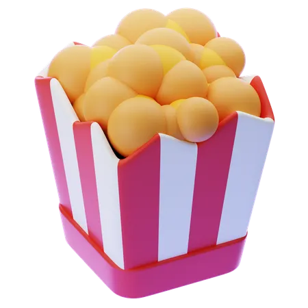 POPCORN  3D Icon