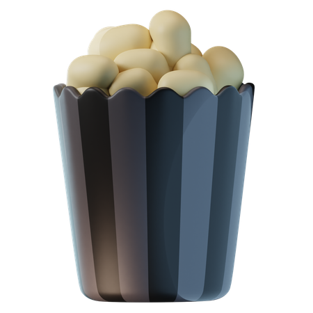 Popcorn  3D Icon