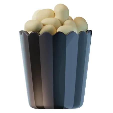 Popcorn  3D Icon