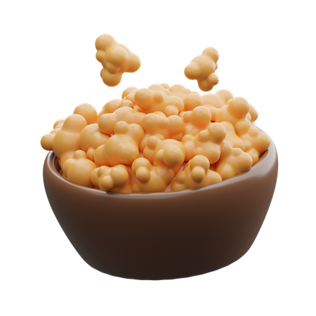 Popcorn  3D Icon