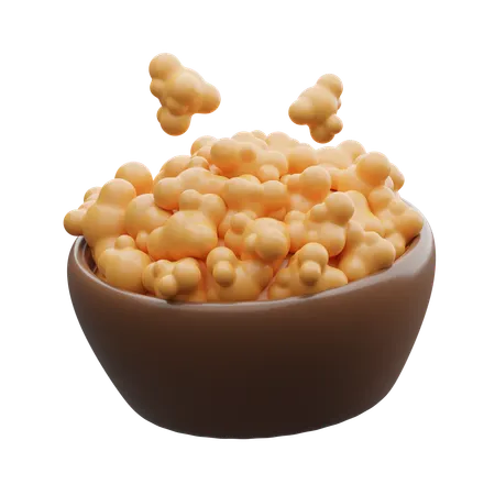 Popcorn  3D Icon