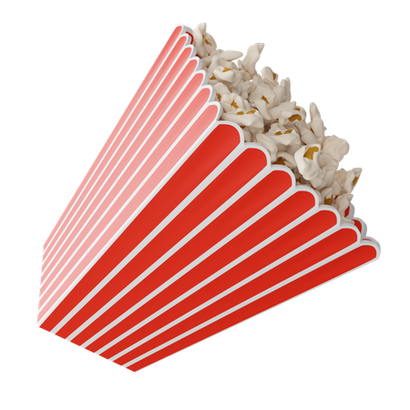 Popcorn  3D Icon