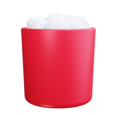 Popcorn  3D Icon