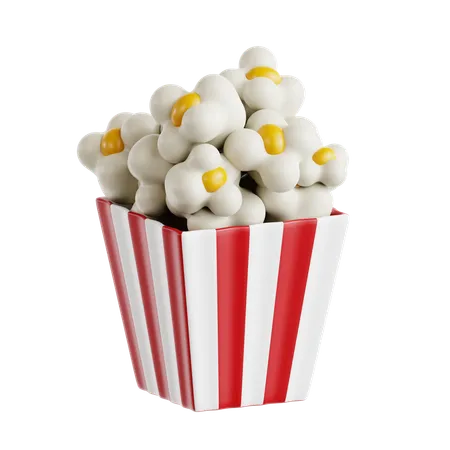 Popcorn  3D Icon