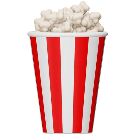 Popcorn  3D Icon