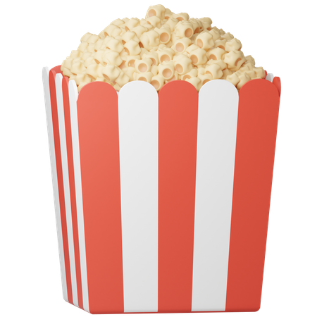 Popcorn  3D Icon