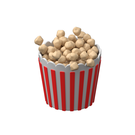 Popcorn  3D Icon