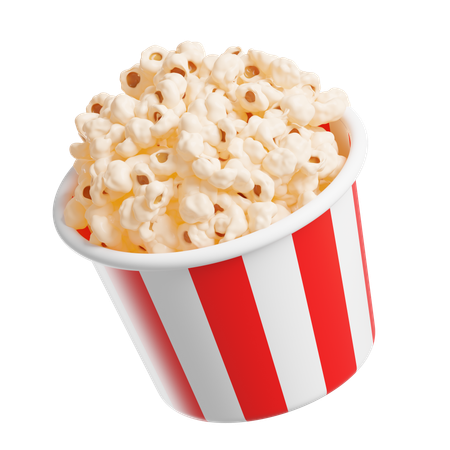 Popcorn  3D Icon