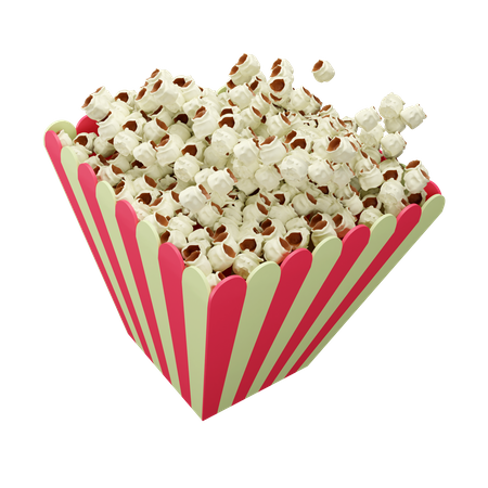 Popcorn  3D Icon