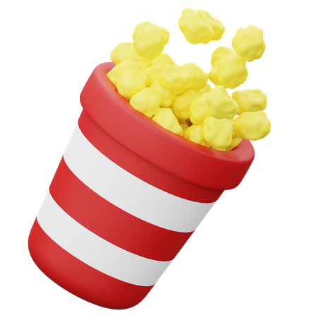 Popcorn  3D Icon