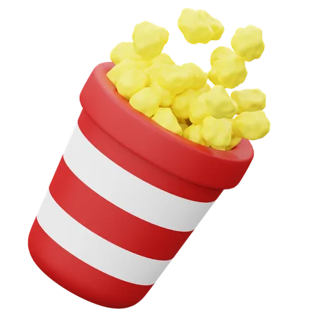 Popcorn  3D Icon