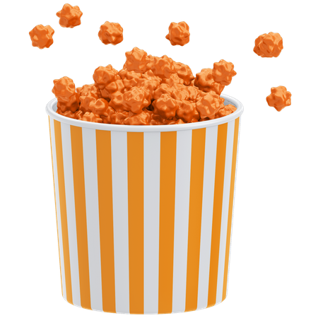Popcorn  3D Icon