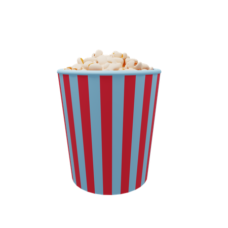Popcorn  3D Icon