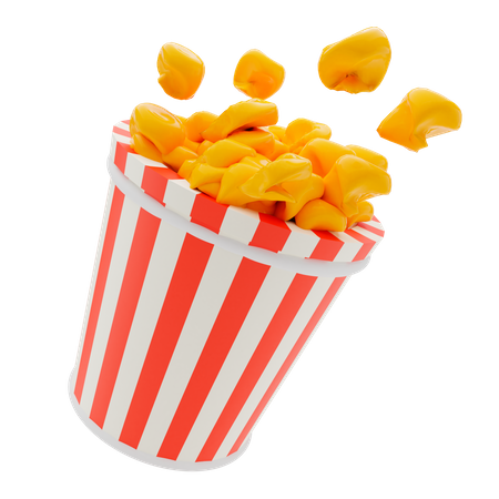 Popcorn  3D Icon