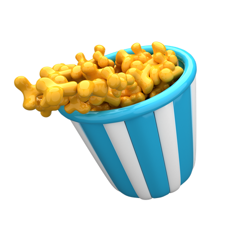 Popcorn  3D Icon