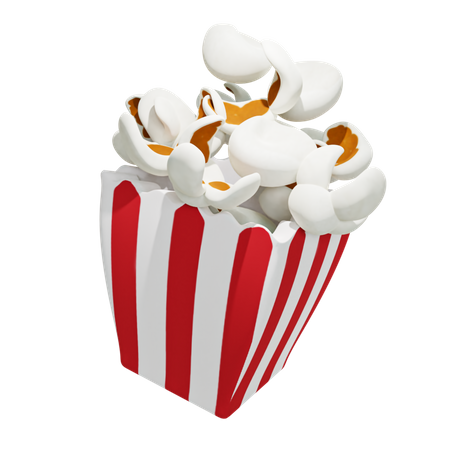 Popcorn  3D Icon