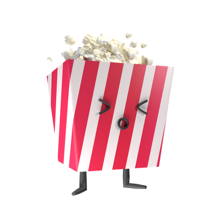 Popcorn  3D Icon