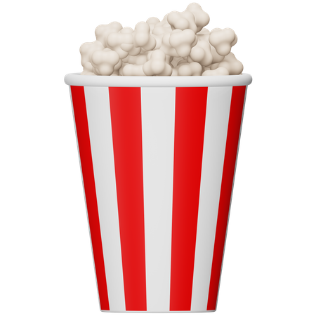 Popcorn  3D Icon